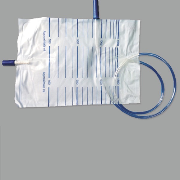 CE/ISO-zugelassener Urinbeutel mit 1500-ml-Pull-Push-Auslassventil (MT58043102)