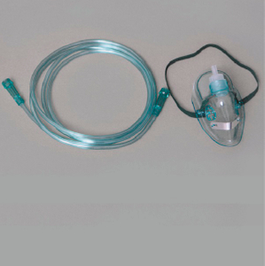 CE/ISO-zugelassene Standard-Sauerstoffmaske für Erwachsene mit Schlauch (MT58027001)